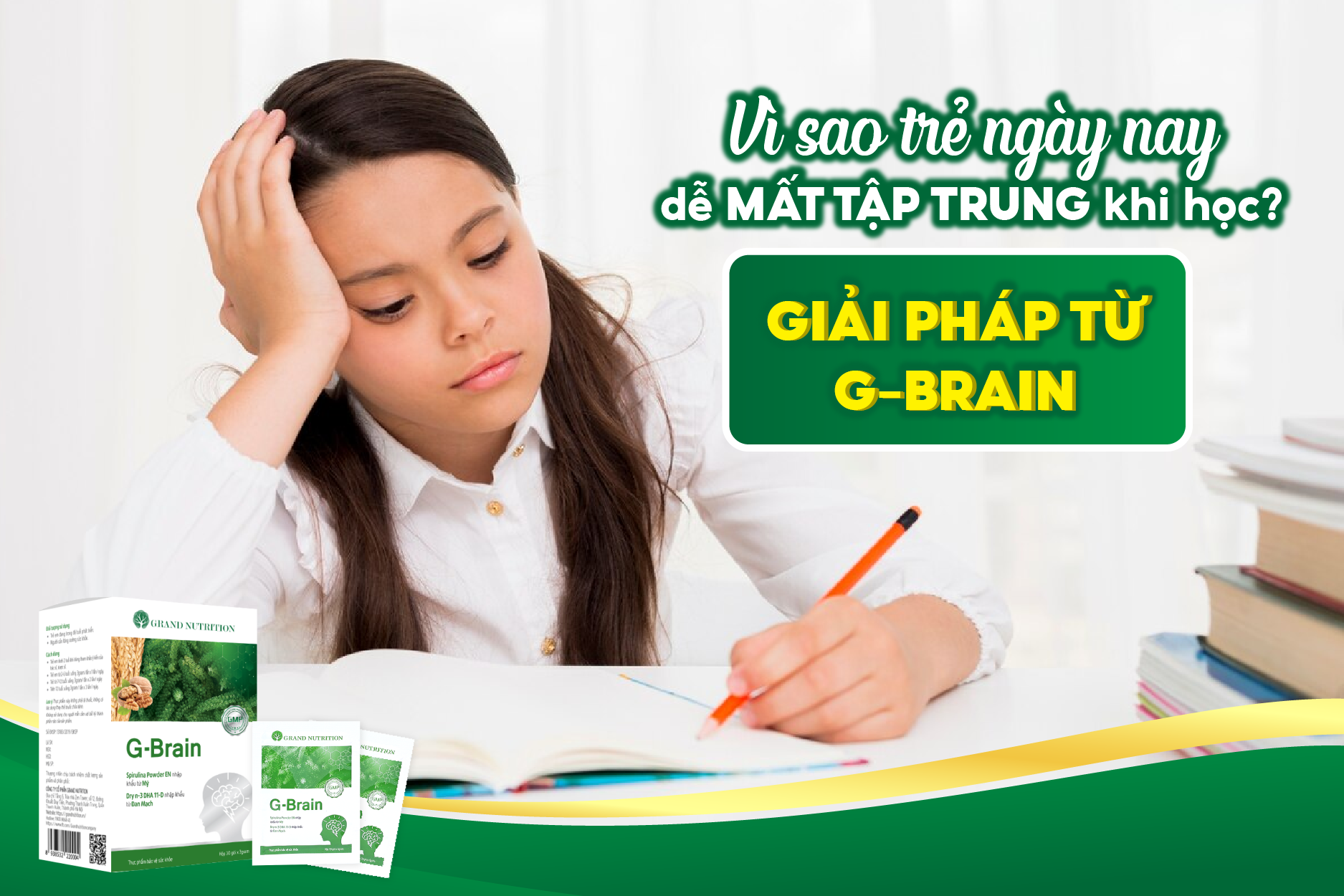 Giải Pháp Đến Từ G-Brain - Cốm Phát Triển Trí Não